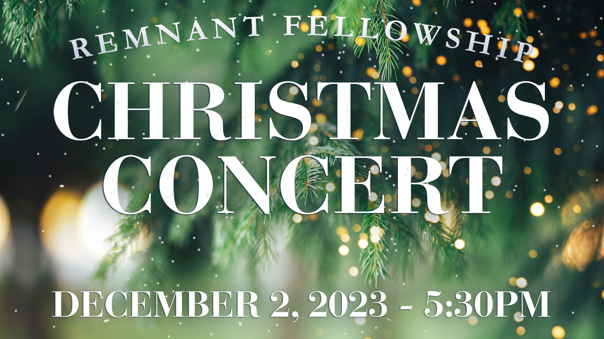 2023 Christmas Concert Remnant Fellowship