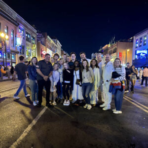 Elizabeth Hannah with Friends in downtown Nashville